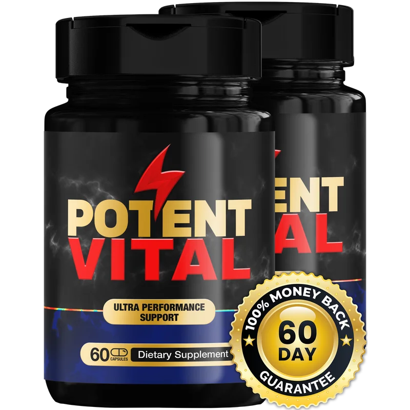 PotentVital Men's Wellness Relief Supplement — 2 Bottle / 60 Day Pack